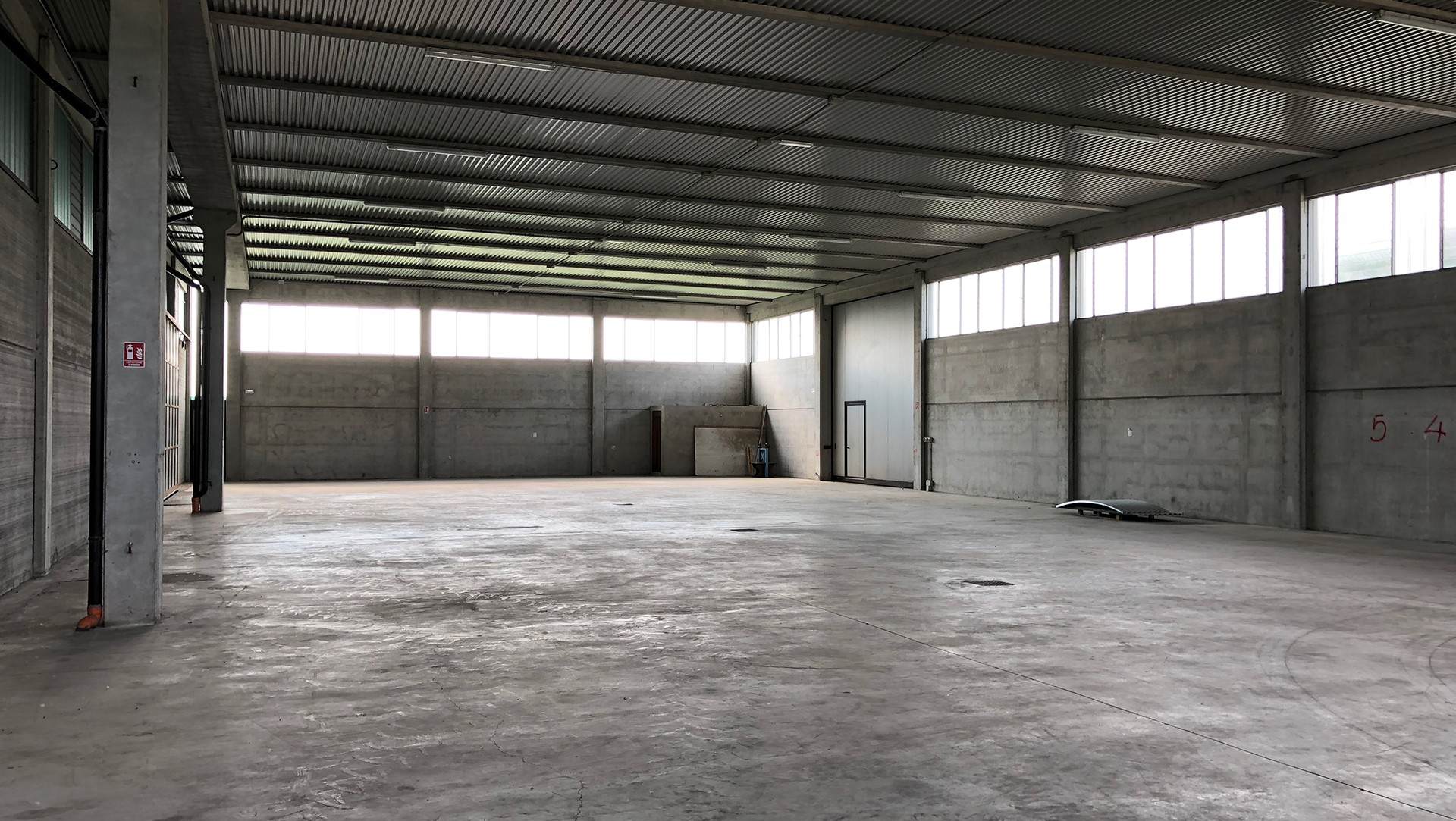 Inside an industrial production hall